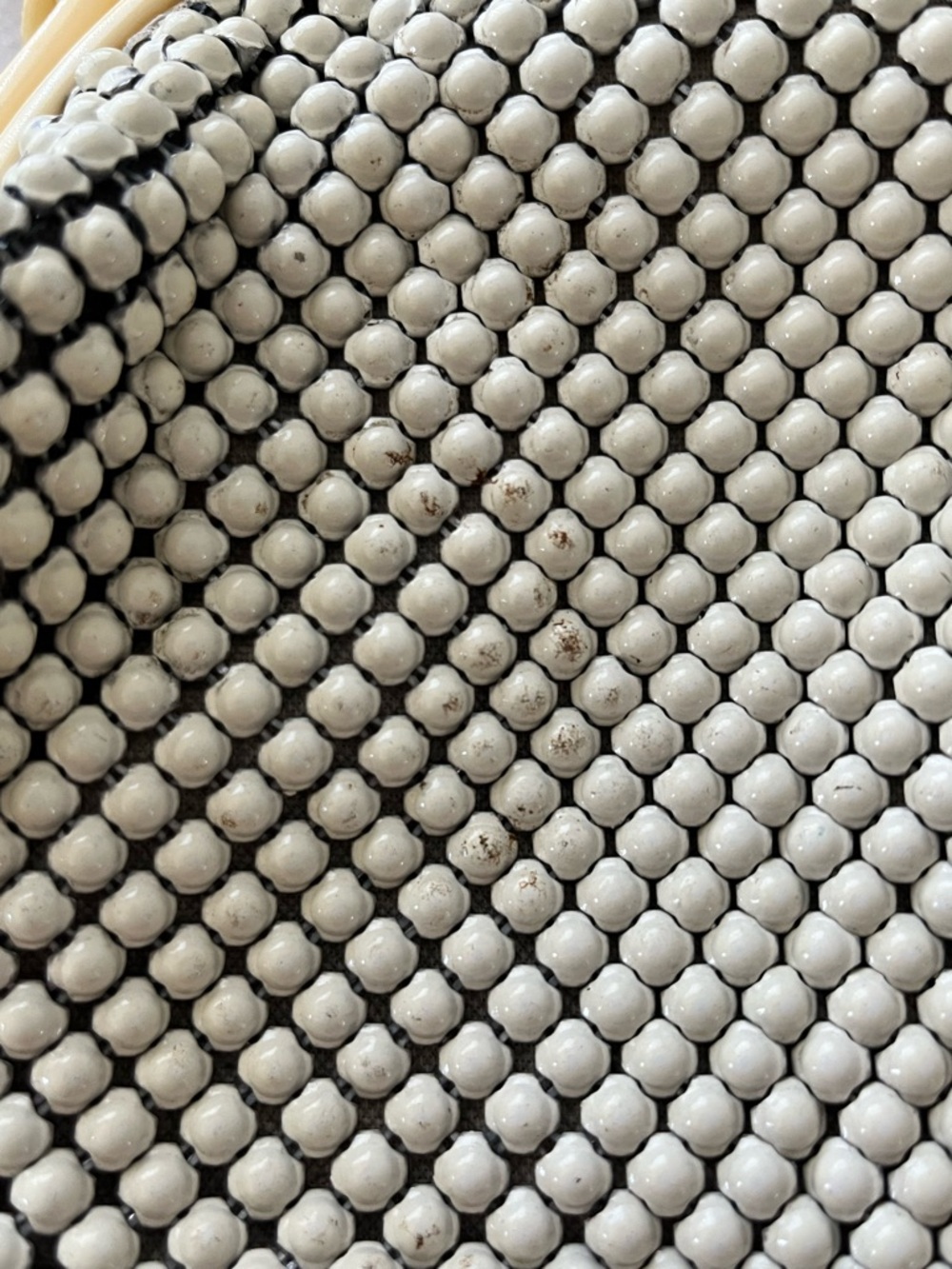 Vintage Whiting & Davis Cream Mesh Bag - Picture 6 of 6